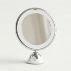 10x Lighted Makeup Mirror with Suction Cup, on a light background