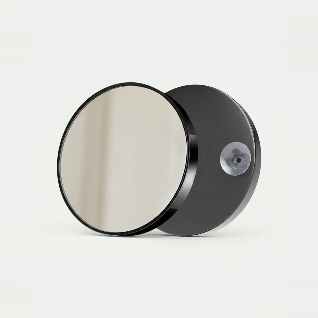 Miroir grossissant x30 à ventouse, rond Ø 9 cm, photo sur fond clair