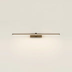 Black LED Bathroom Light Over Mirror, 16 or 24 in – Black, 16 in (40 cm), on a light background