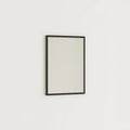 Black Rectangle Mirror, 20 x 28 in Wood Frame, on a light background