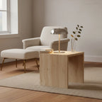 Chrome Mushroom Lamp, Satin Chrome-Look Silver Metal, Cordless, styled on a side table