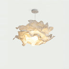 Paper Cloud Pendant Light, 16" x 24" Shade, on a light background