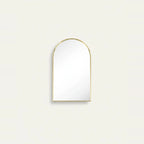 Gold Arch Mirror with Thin Frame, 3 Sizes – Gold, 16 × 24 in (40 × 60 cm), on a light background