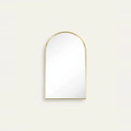 Gold Arch Mirror with Thin Frame, 3 Sizes – Gold, 20 × 27.5 in (50 × 70 cm), on a light background