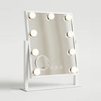 Hollywood Vanity Mirror with Lights, 9 LED Bulbs, on a light background