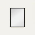 Black Industrial Mirror, 24 × 31.5 in Thin Frame, on a light background
