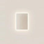 Anti-Fog LED Backlit Bathroom Mirror, 3 Light Colors – 20 × 28 in (50 × 70 cm), on a light background