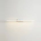 LED Bathroom Light Over Mirror, 24" White Aluminum, on a light background