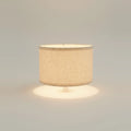 Beige Linen Drum Pendant Lampshade, 12 to 16 in – Ø 12 × H 8 in (30 × 20 cm), on a light background