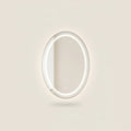 Oval LED Bathroom Mirror, Anti-Fog Backlit – 20 × 28 in (50 × 70 cm), on a light background