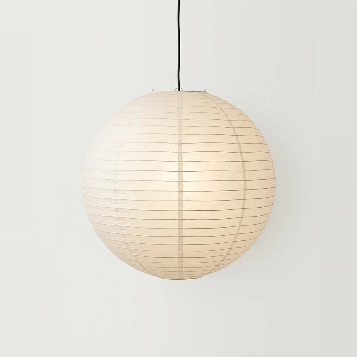 Paper Lantern Pendant Light, 16" Japanese-Style Ball, on a light background