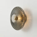Vintage Smoked Glass Ceiling Light, Gray, Wall or Ceiling, on a light background