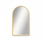 Natural Wood Arch Mirror, 43 × 26 in, on a light background